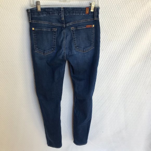 7FOR ALL MANKIND JEANS THE ANKLE SKINNY NW SZ 28 STRETCH - Picture 6 of 7